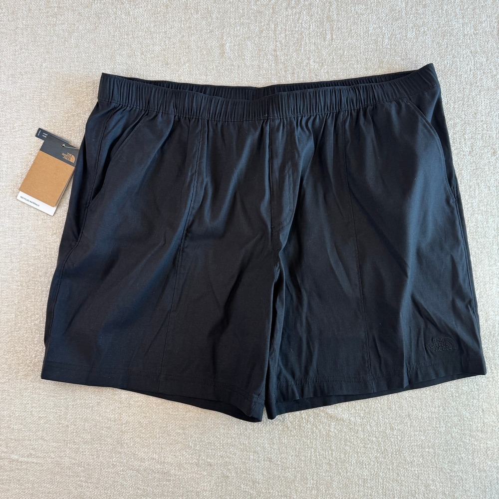 The North Face Mens Class V Pull On Shorts 2X TNF Black NF0A5A5X Relaxed Fit NWT